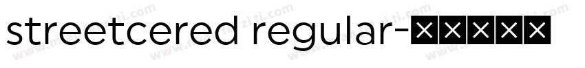 streetcered regular字体转换